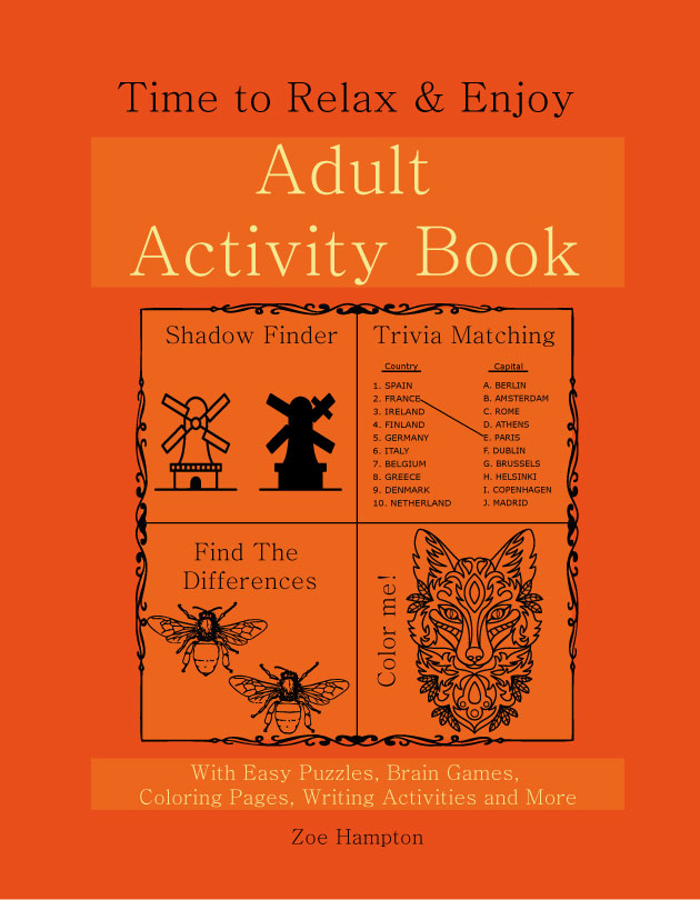 Book Cover: Time to Relax & Enjoy Adult Activity Book