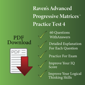 Raven's Advanced Progressive Matrices™ Practice Test 4