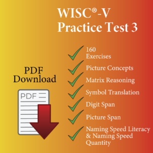 WISC®-V  Practice Test 3