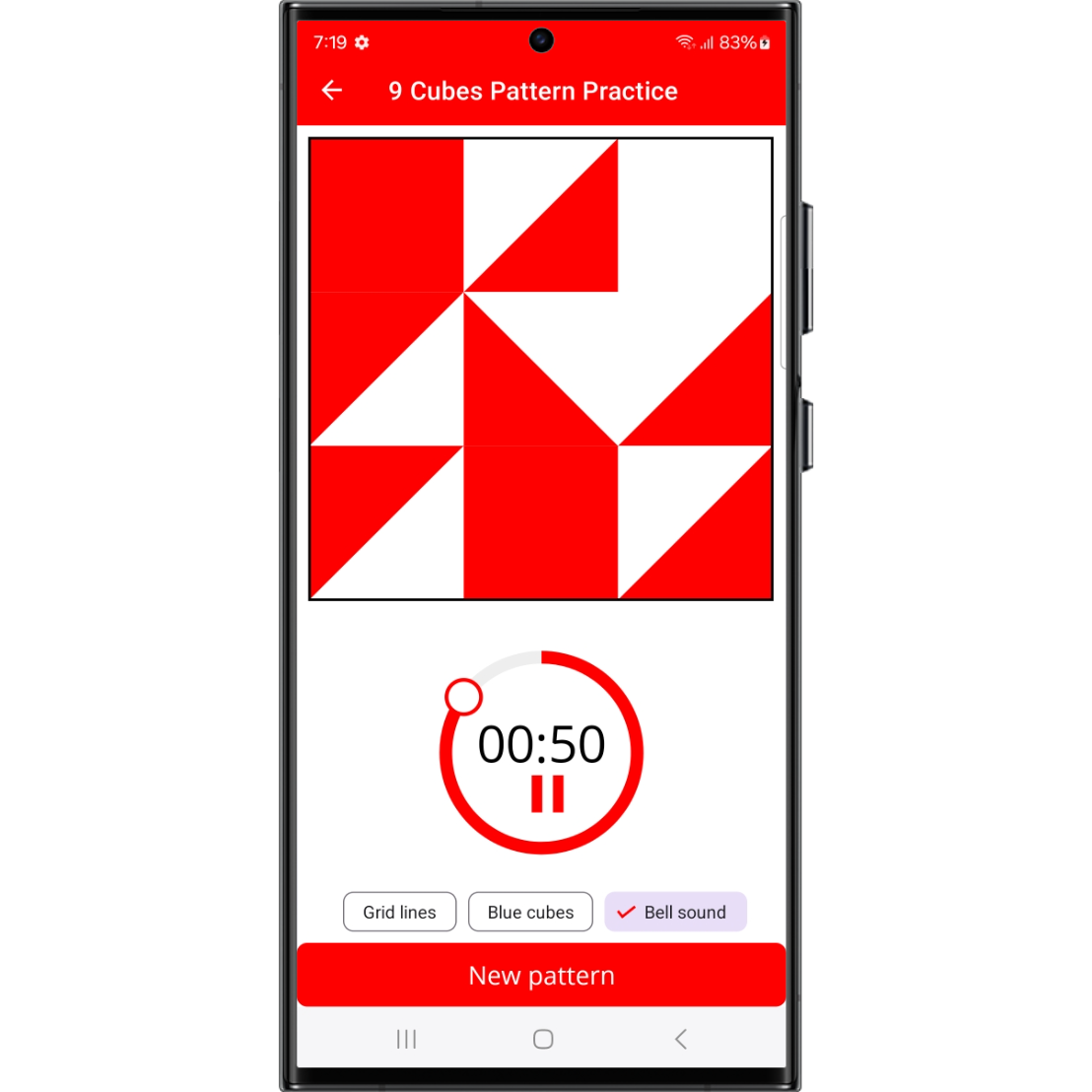 Block Design Test (BDT) Practice App train for BDT,WAIS and WISC tests