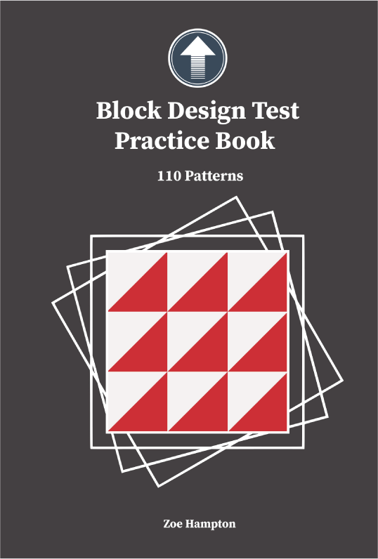 Book Cover: Block Design Test Practice Book