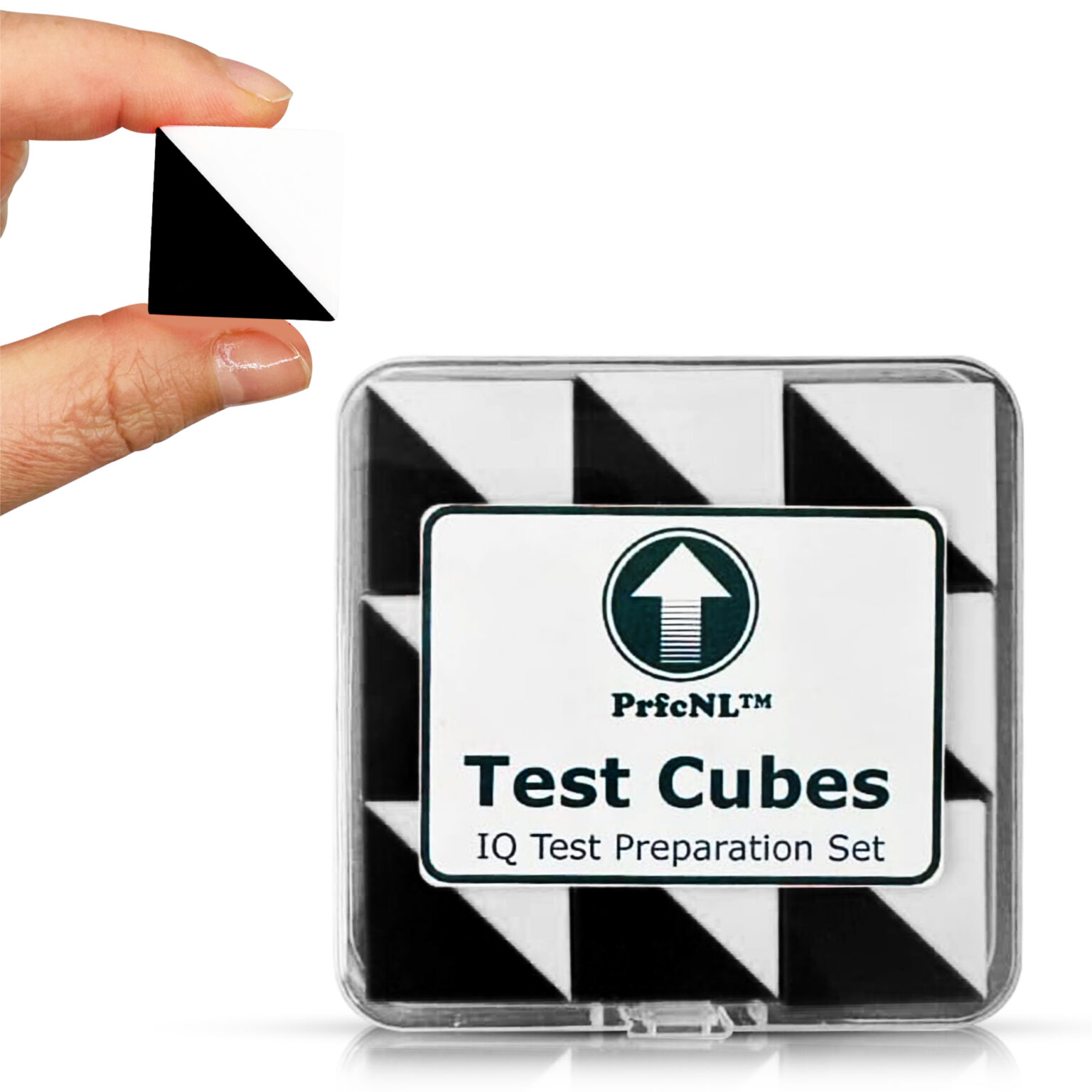 PrfcNL Test Cubes (Black) Study for BlockDesign Test, 9 Kohs cubes